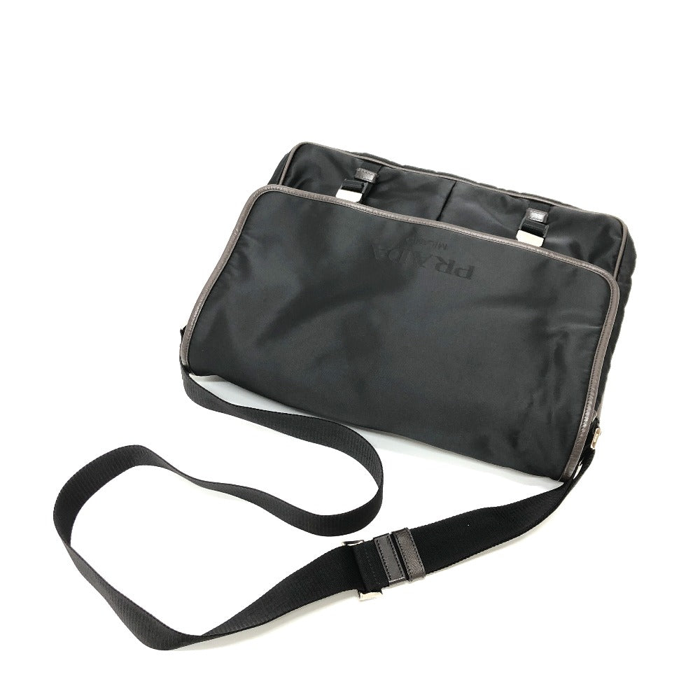 PRADA Shoulder Bag VA0793 Nylon black Messenger bag mens Used