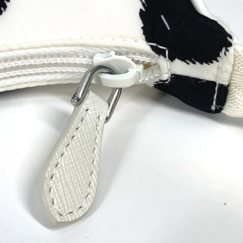 PRADA Shoulder Bag 1NE515 Nylon white Re-Edition 2000 triangle logo triangle Women Used