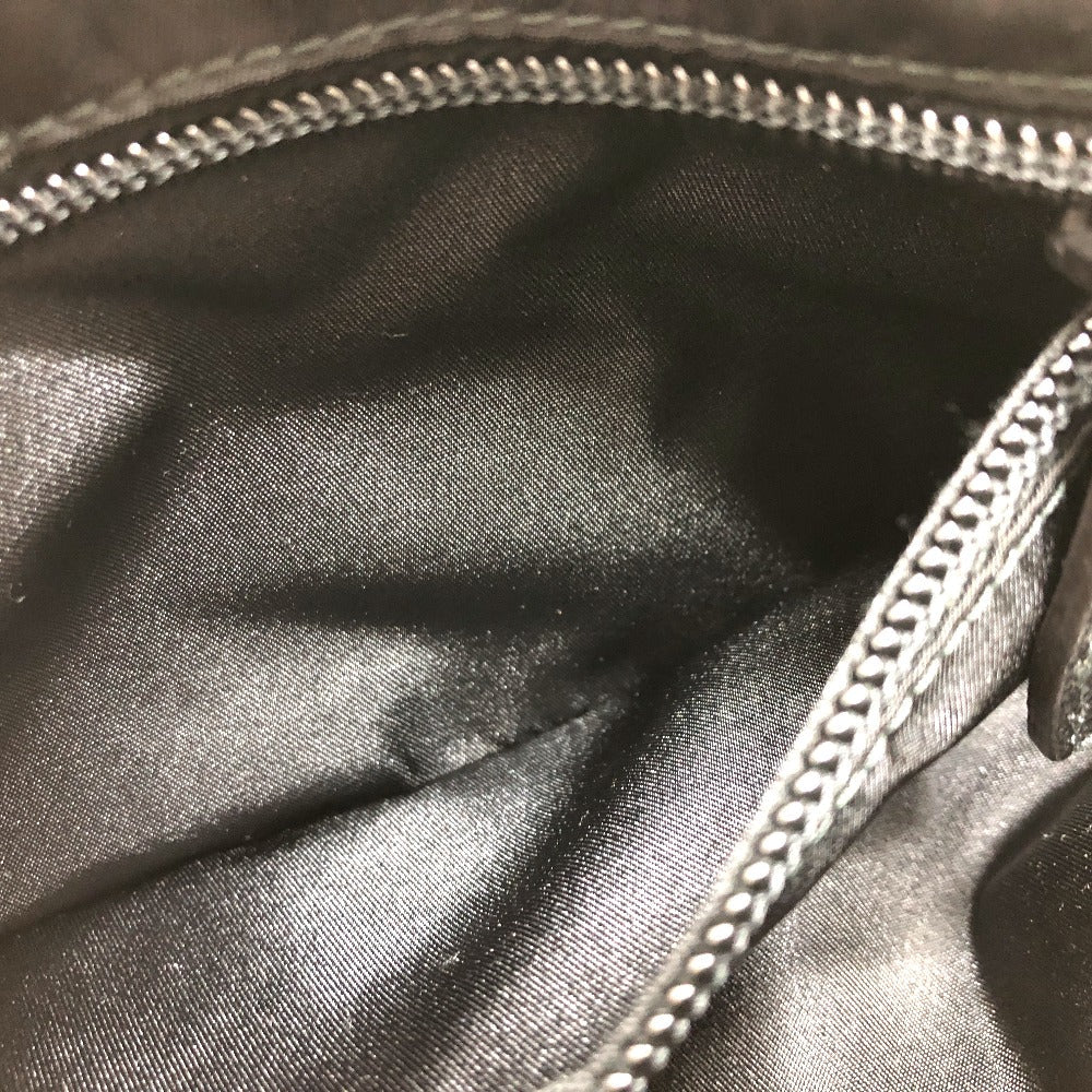PRADA Pouch 1NA350 Nylon black Triangle logo Women Used