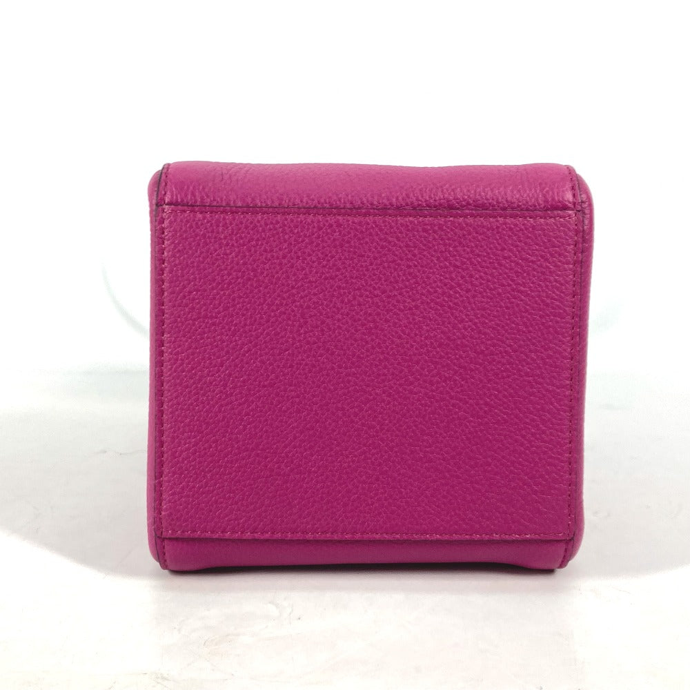 FENDI Shoulder Bag 8BS083 leather purple ORIGAMI MINI Small Women Used