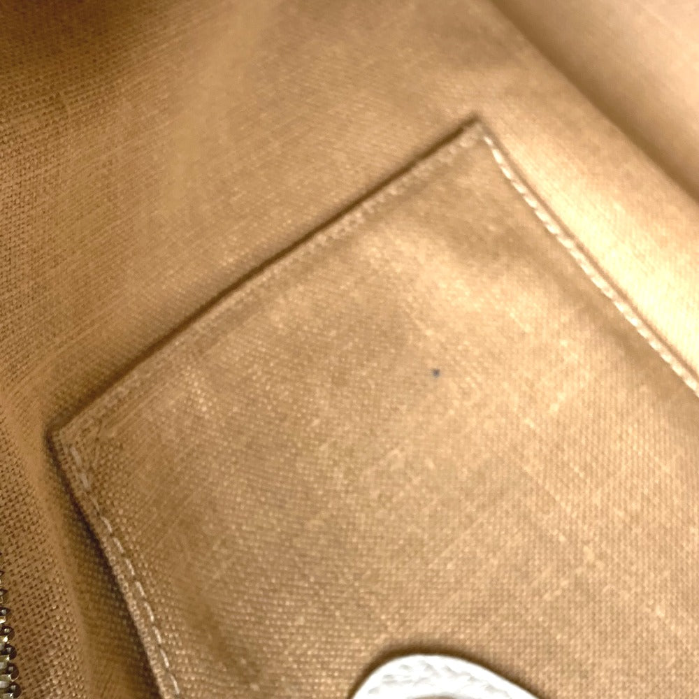 FENDI Shoulder Bag 8BN167 Roman leather white Horse Selleria logo Women Used