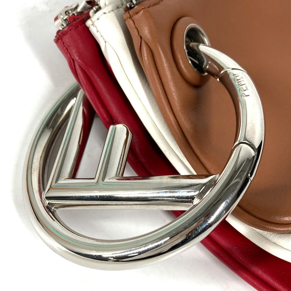 FENDI Clutch bag 8BS001 leather Red Triplet