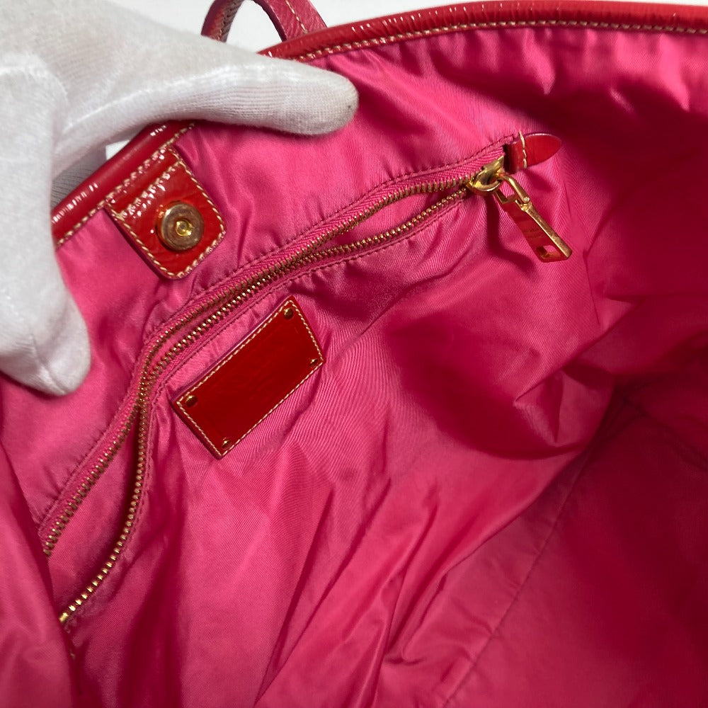 PRADA Shoulder Bag Nylon, enamel pink logo