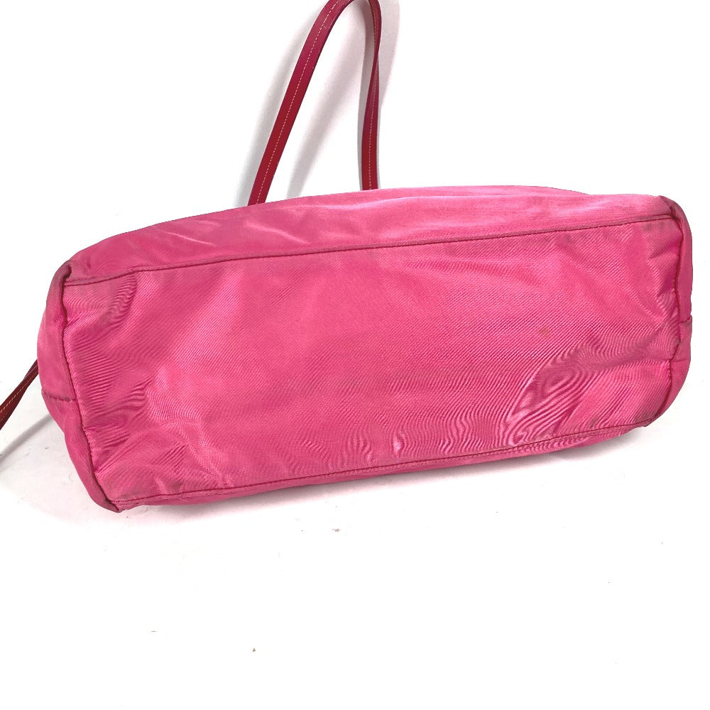 PRADA Shoulder Bag Nylon, enamel pink logo