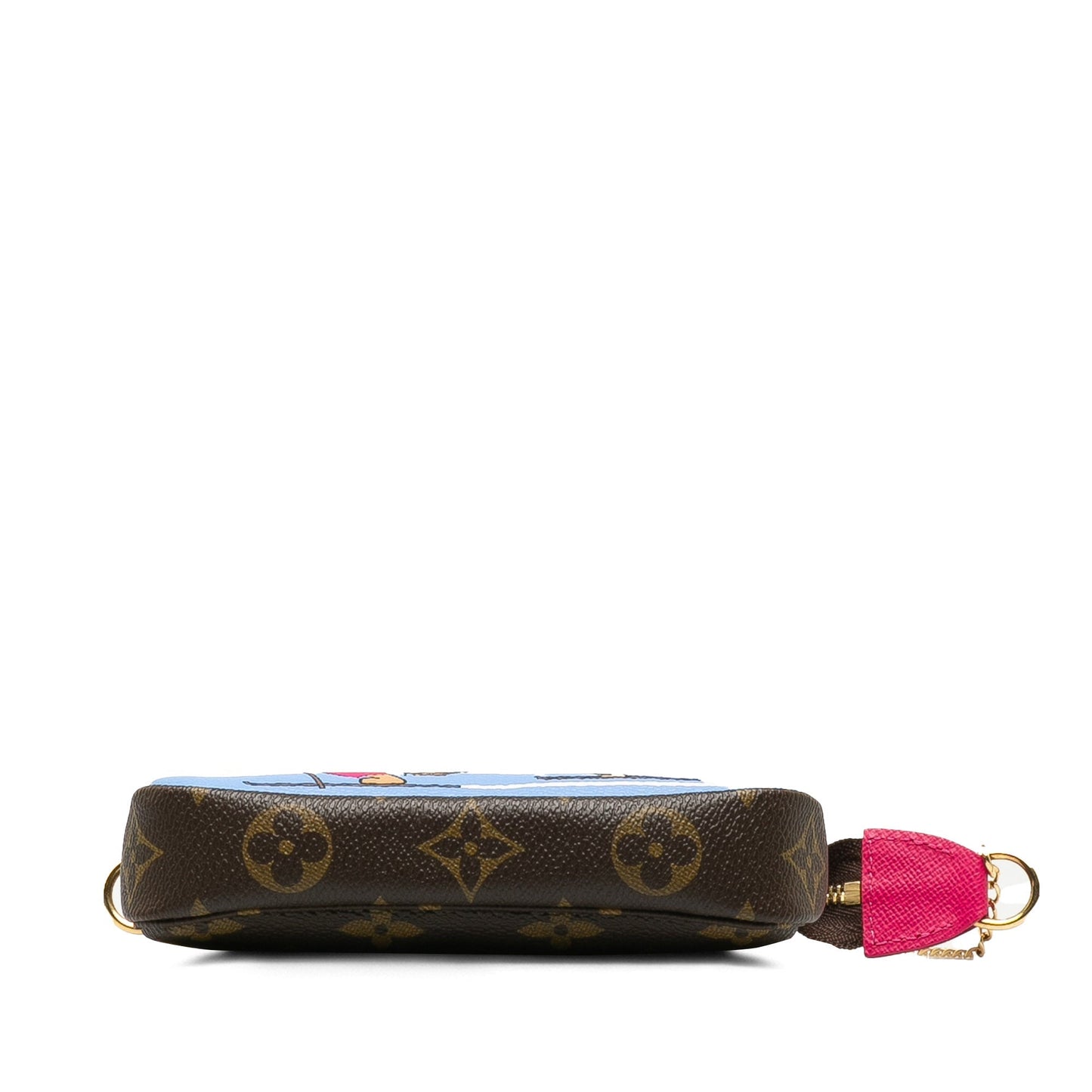 Brown Louis Vuitton Monogram Bears on Skis Christmas Animation Mini Pochette Accessories Shoulder Bag