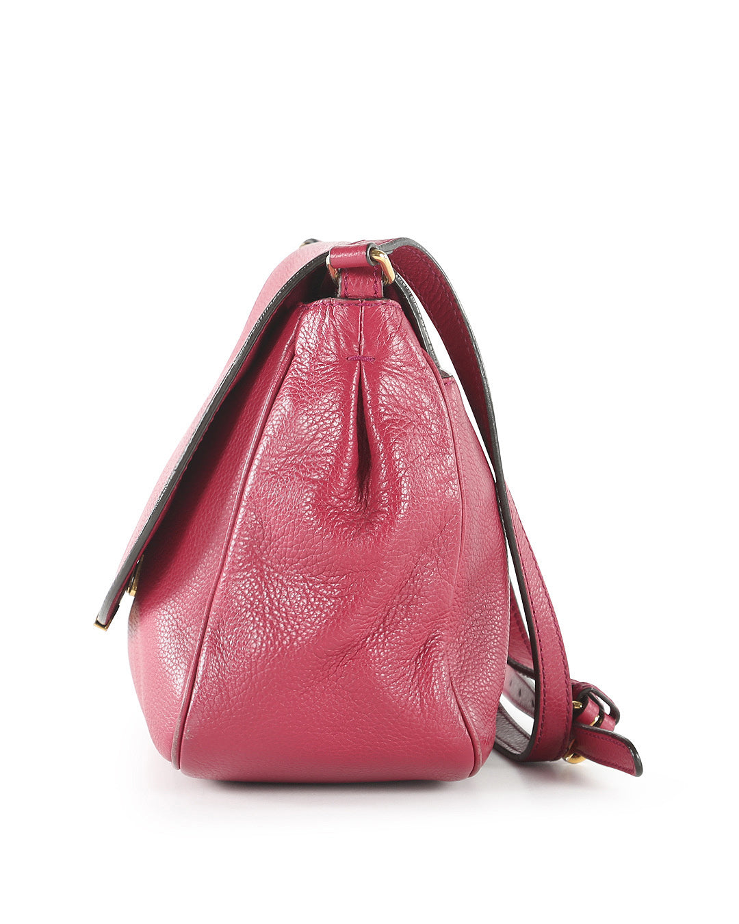 FENDI Fuchsia Leather Crossbody Bag