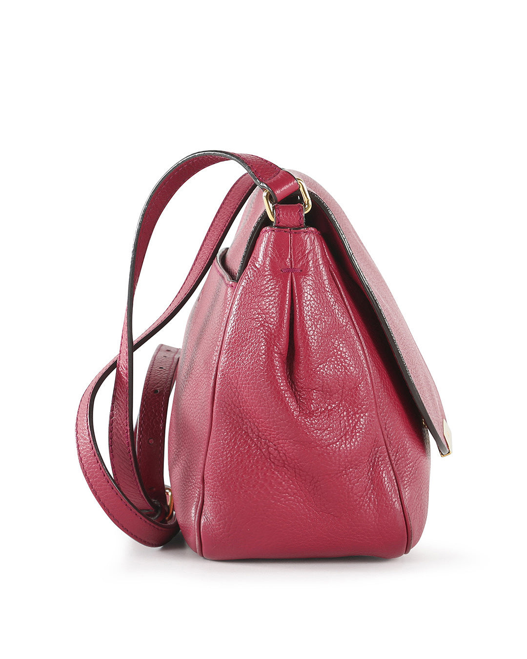 FENDI Fuchsia Leather Crossbody Bag