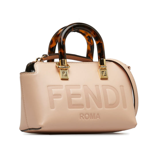 Blush Fendi Mini By The Way Tote Satchel