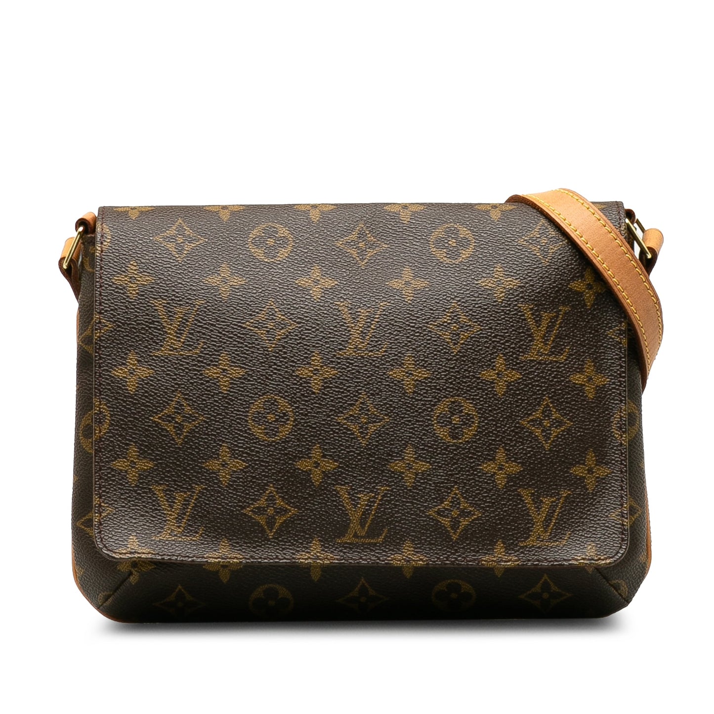 Brown Louis Vuitton Monogram Musette Tango Short Strap Shoulder Bag