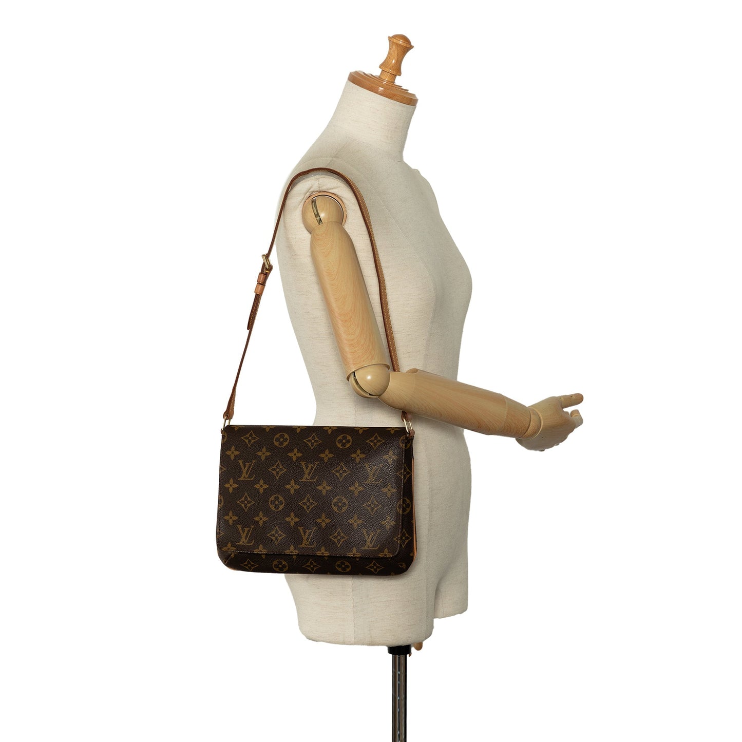 Brown Louis Vuitton Monogram Musette Tango Short Strap Shoulder Bag