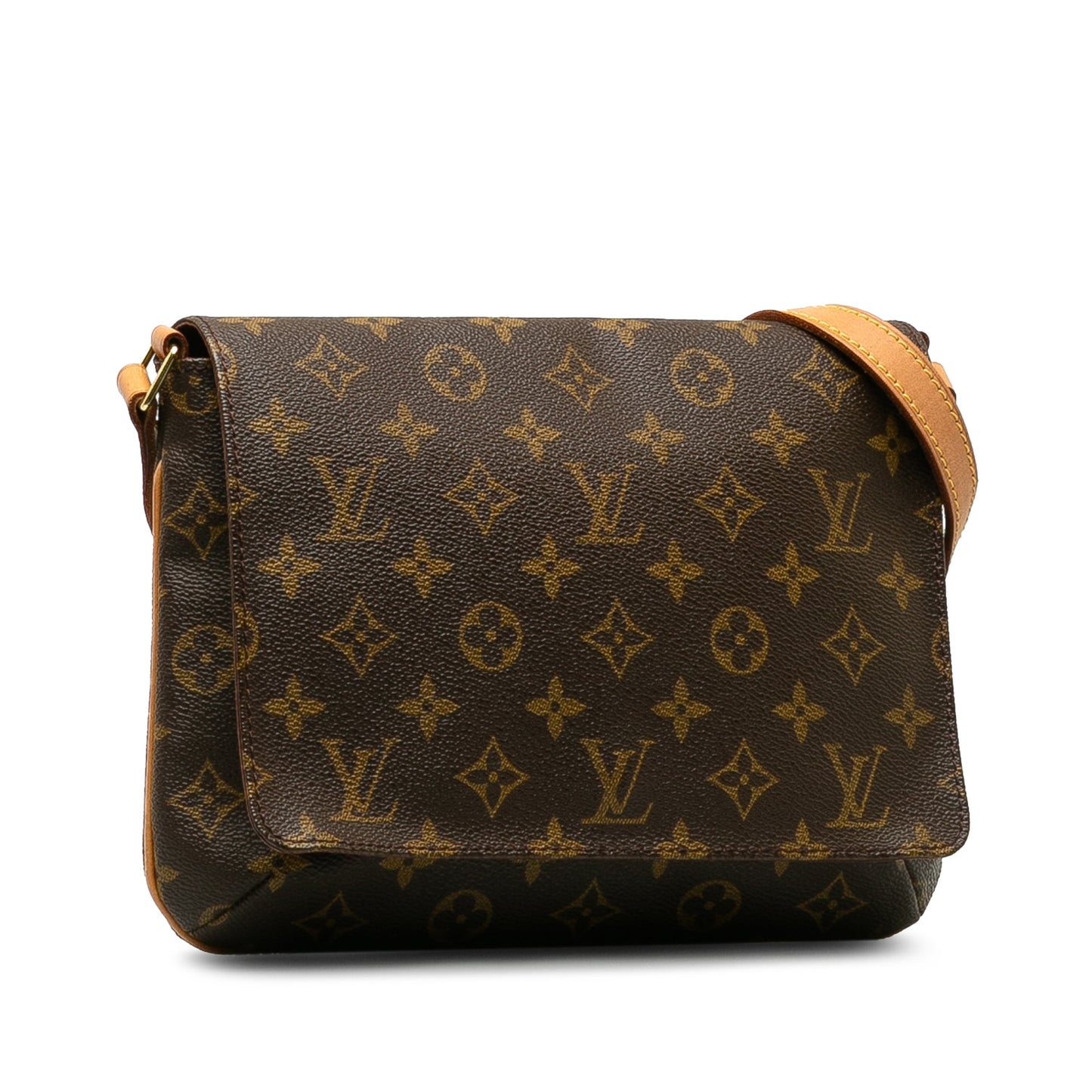 Brown Louis Vuitton Monogram Musette Tango Short Strap Shoulder Bag