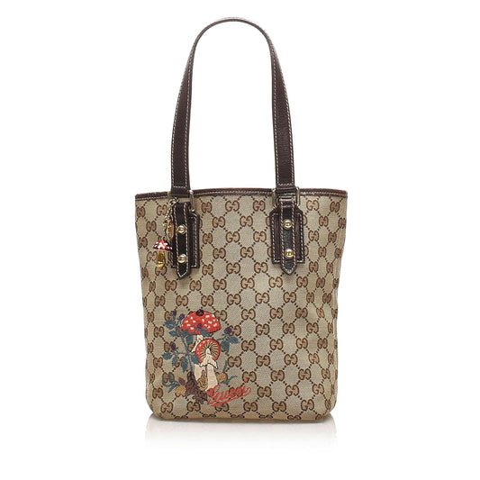 Gucci GG Canvas Mushrooms Tote Bag