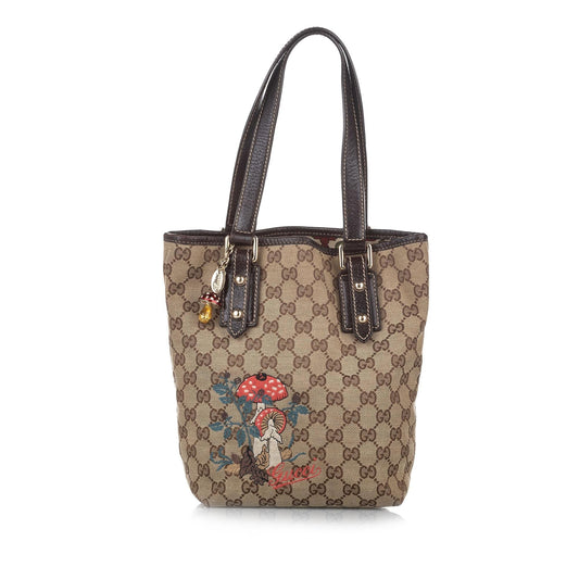 Gucci GG Canvas Mushrooms Tote Bag