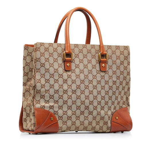 Gucci GG Canvas Nailhead Tote