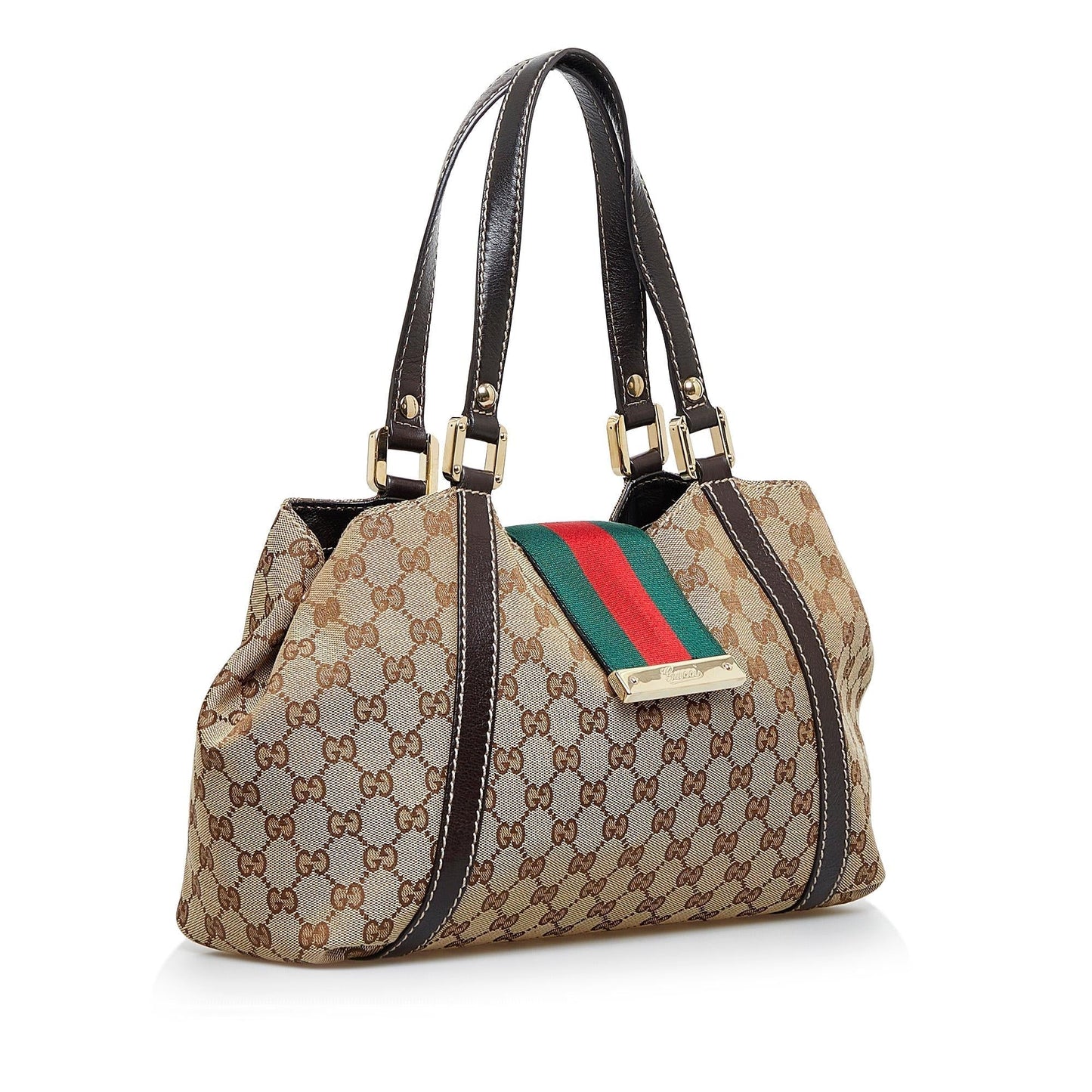 Gucci GG Canvas New Ladies Web Tote