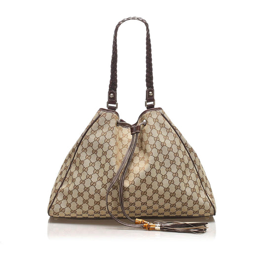 Gucci GG Canvas Peggy Tote Bag