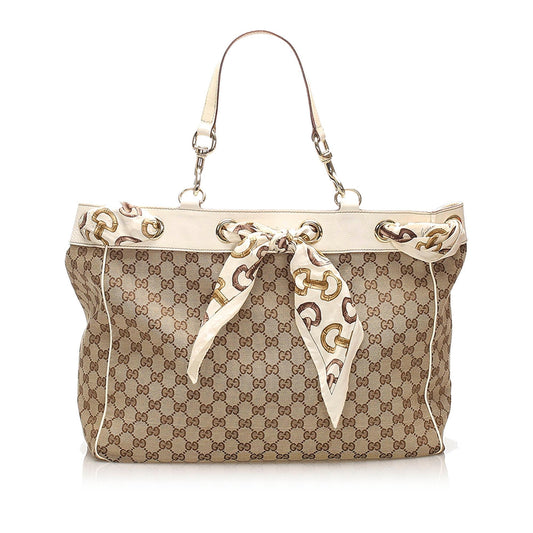 Gucci GG Canvas Positano Tote Bag