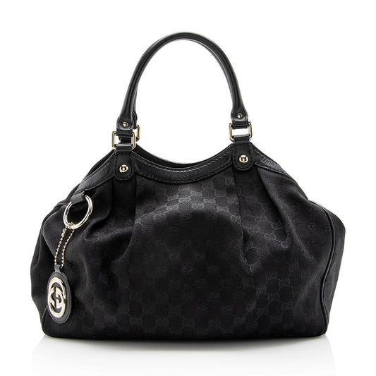 Gucci GG Canvas Sukey Medium Tote (SHF-14441)