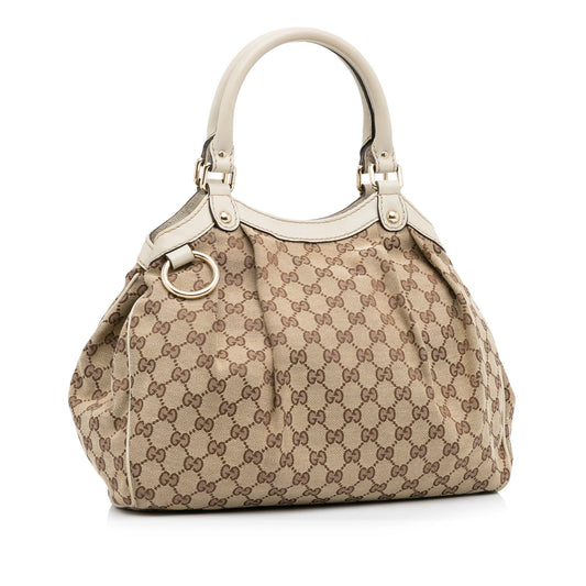 Gucci GG Canvas Sukey Tote (SHG-NtlWYR)