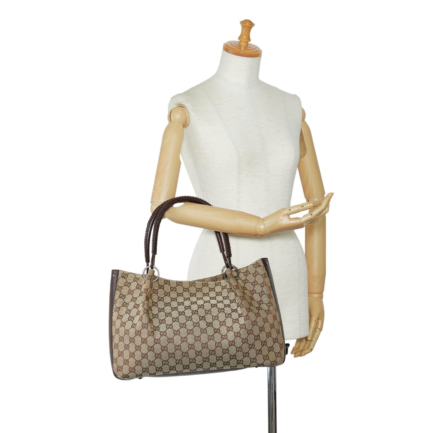 Gucci GG Canvas Tote (SHG-19tYgv)