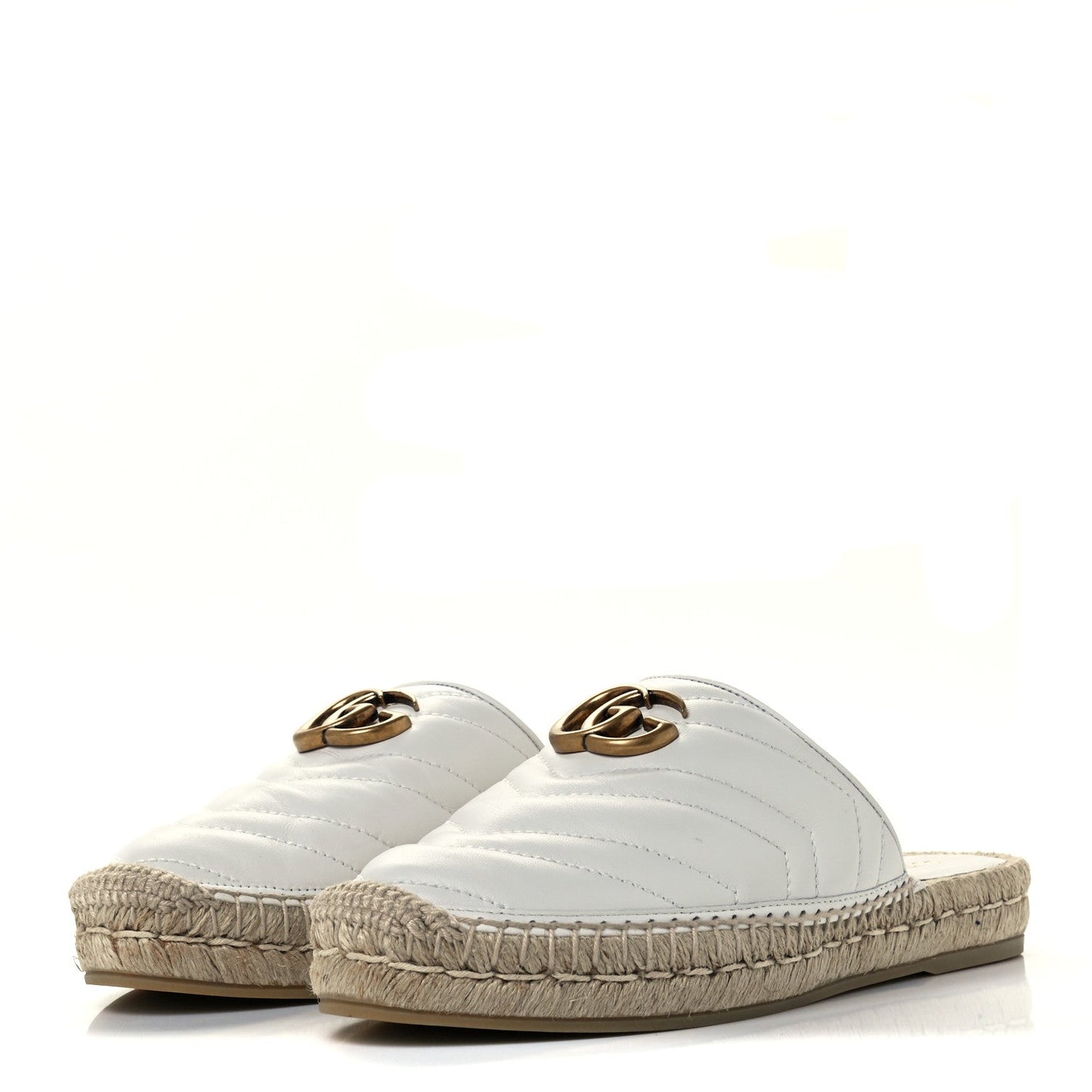 GUCCI Nappa Matelasse GG Marmont Espadrille