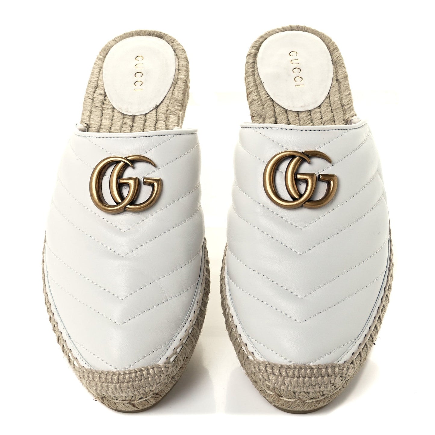 GUCCI Nappa Matelasse GG Marmont Espadrille