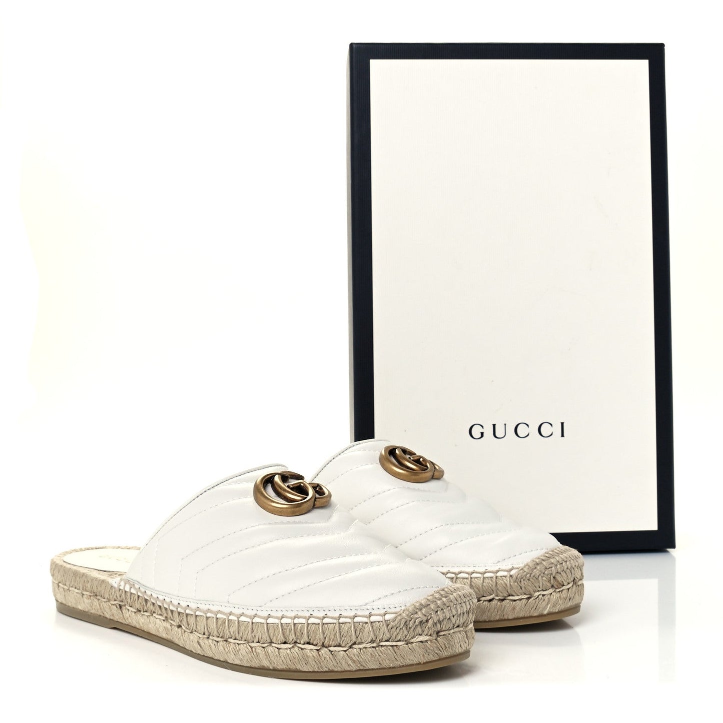GUCCI Nappa Matelasse GG Marmont Espadrille