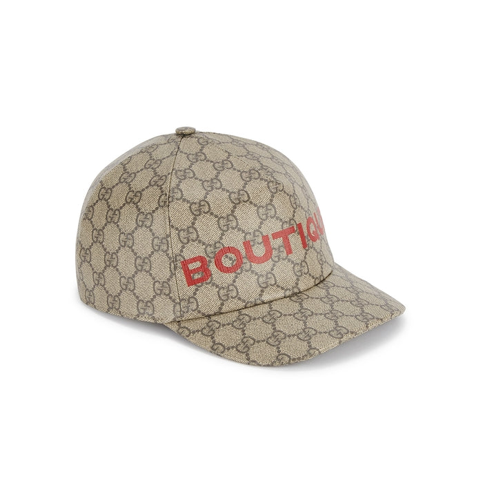 Gucci GG Supreme Monogram Boutique Print Baseball Hat