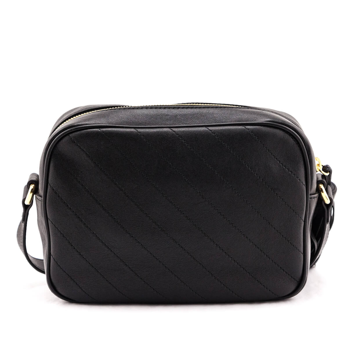 Gucci Black Calfskin Diagonal Stitched Small Blondie Crossbody