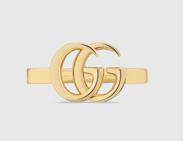 GUCCI GG RUNNING YELLOW GOLD RING