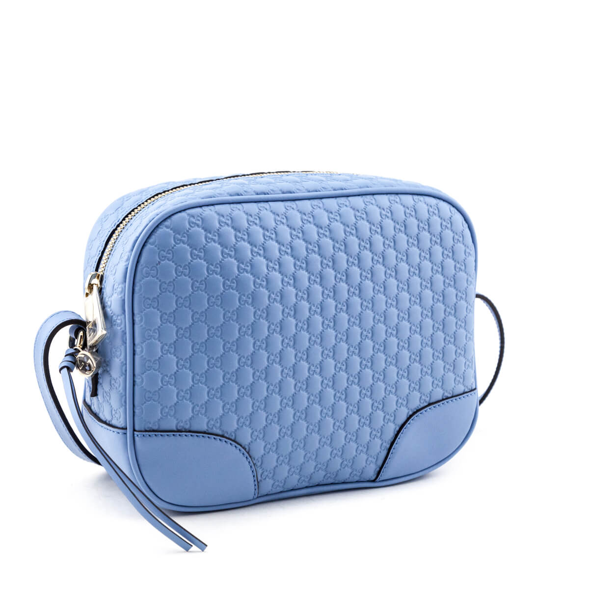 Gucci Mineral Blue Microguccissima Bree Crossbody Bag