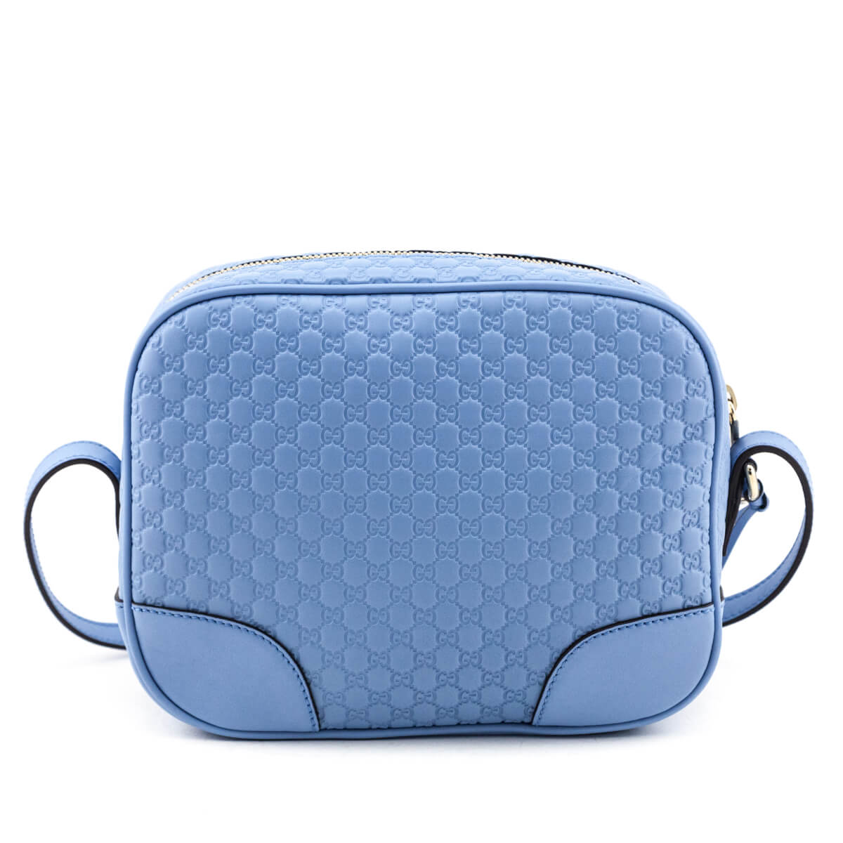 Gucci Mineral Blue Microguccissima Bree Crossbody Bag