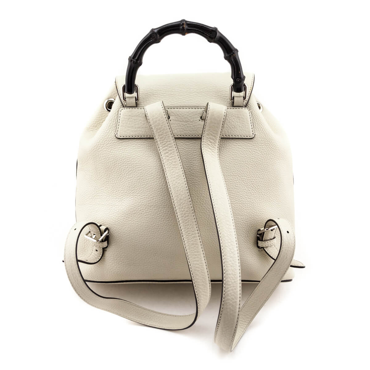 Gucci White Leather Daily Backpack