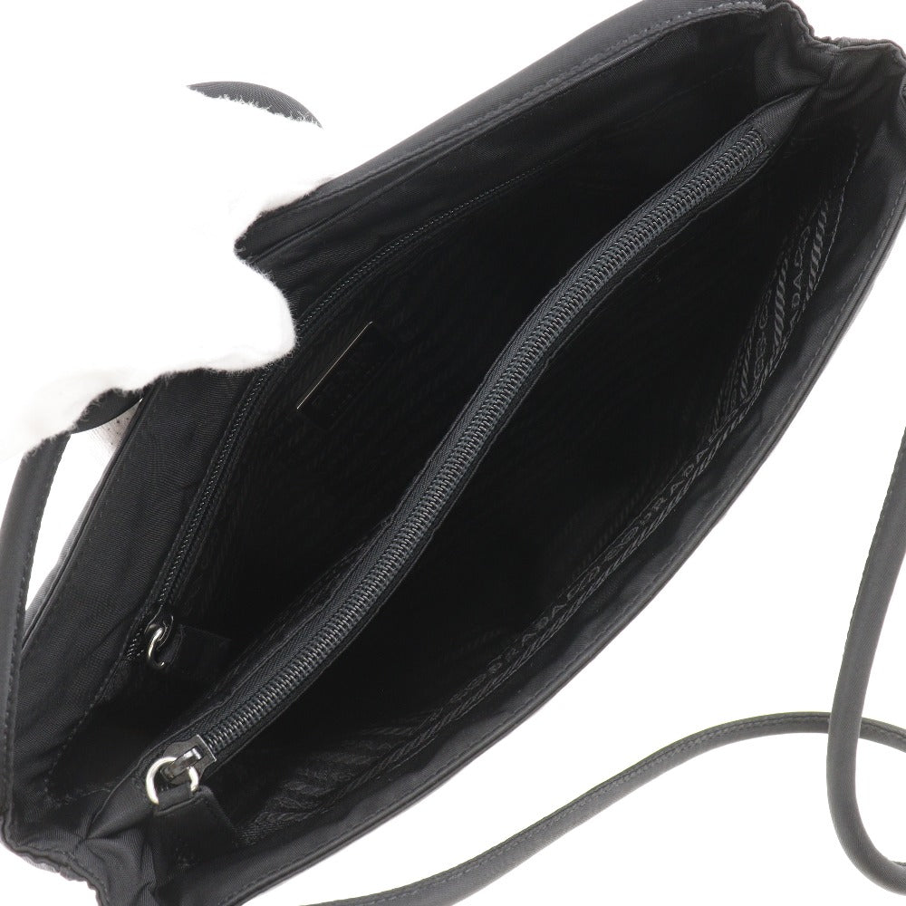 PRADA Shoulder Bag Nylon black Women Used