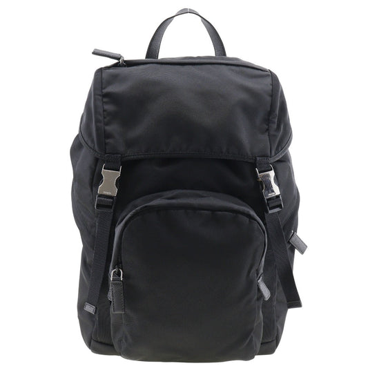 PRADA Backpack 2VZ135 Nylon black unisex(Unisex) Used