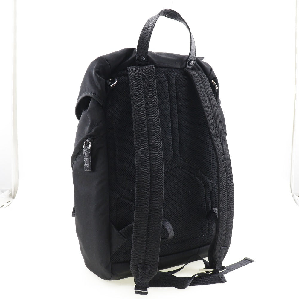 PRADA Backpack 2VZ135 Nylon black unisex(Unisex) Used