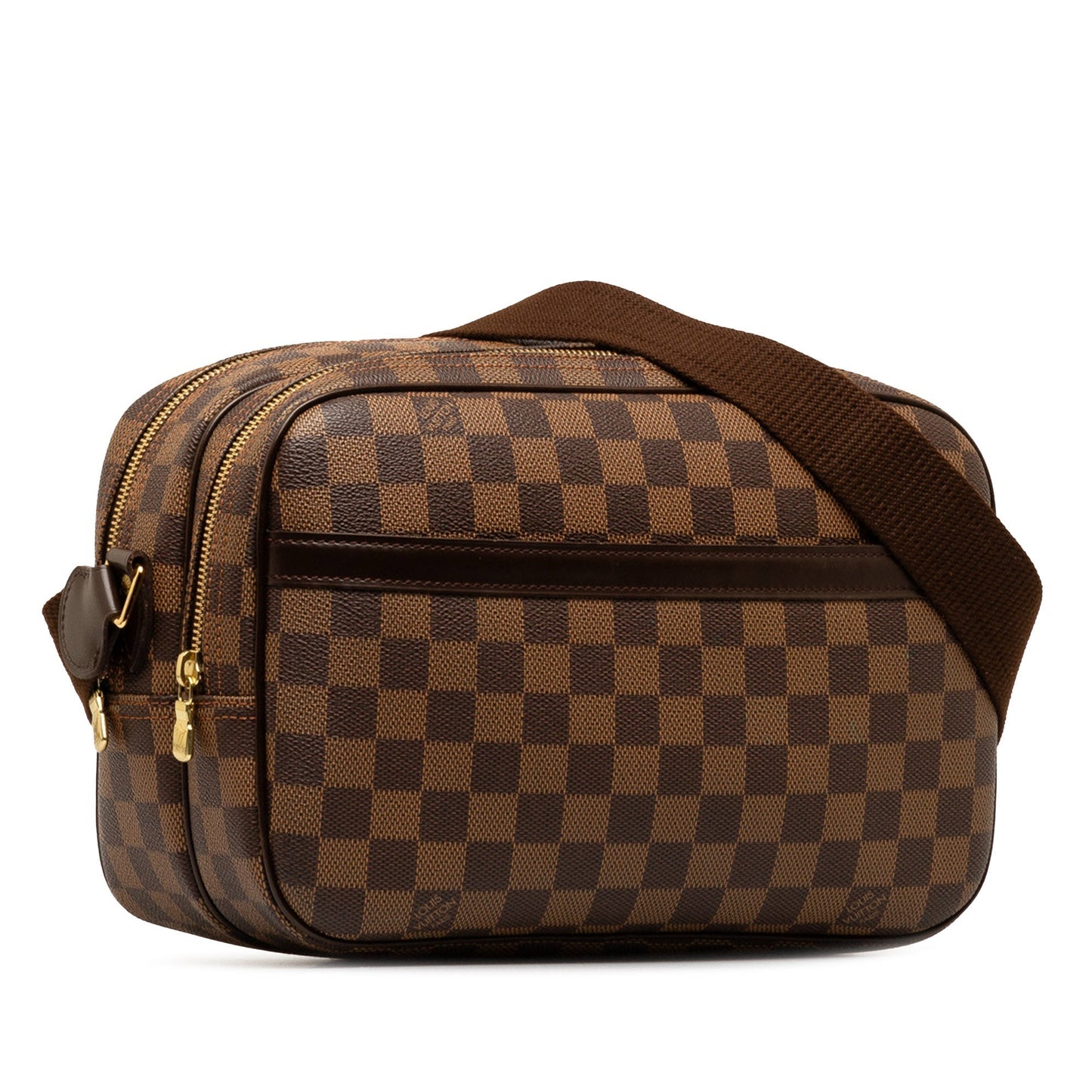 Brown Louis Vuitton Damier Ebene Reporter PM Crossbody Bag