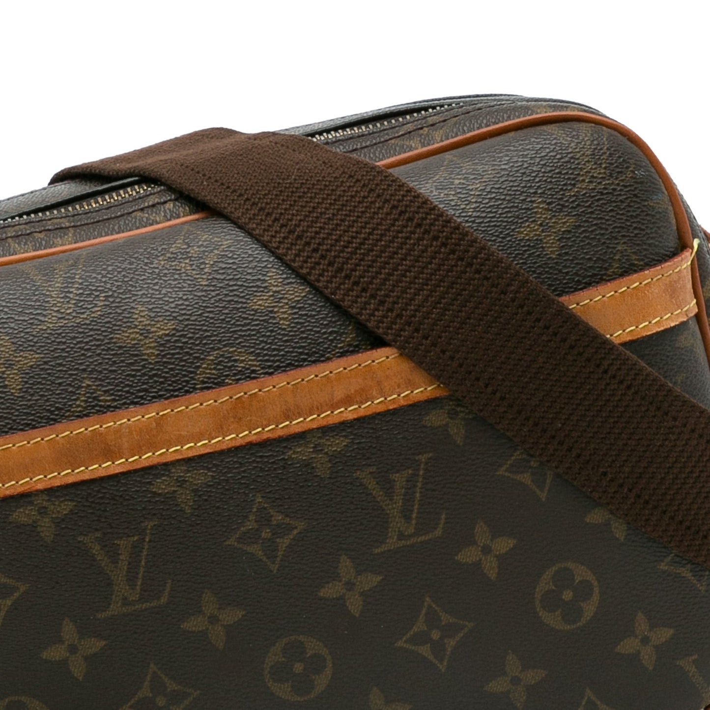 Brown Louis Vuitton Monogram Reporter PM Crossbody Bag