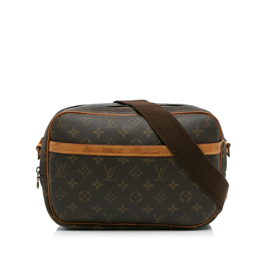 Brown Louis Vuitton Monogram Reporter PM Crossbody Bag