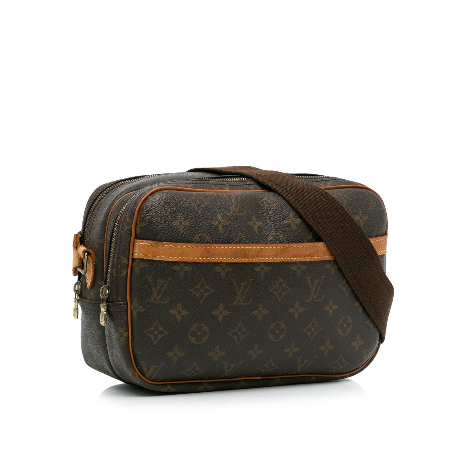 Brown Louis Vuitton Monogram Reporter PM Crossbody Bag