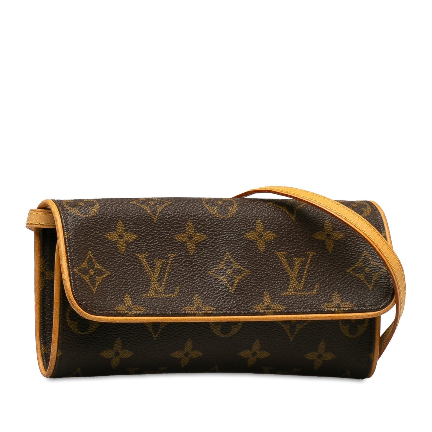 Brown Louis Vuitton Monogram Pochette Twin PM Crossbody Bag