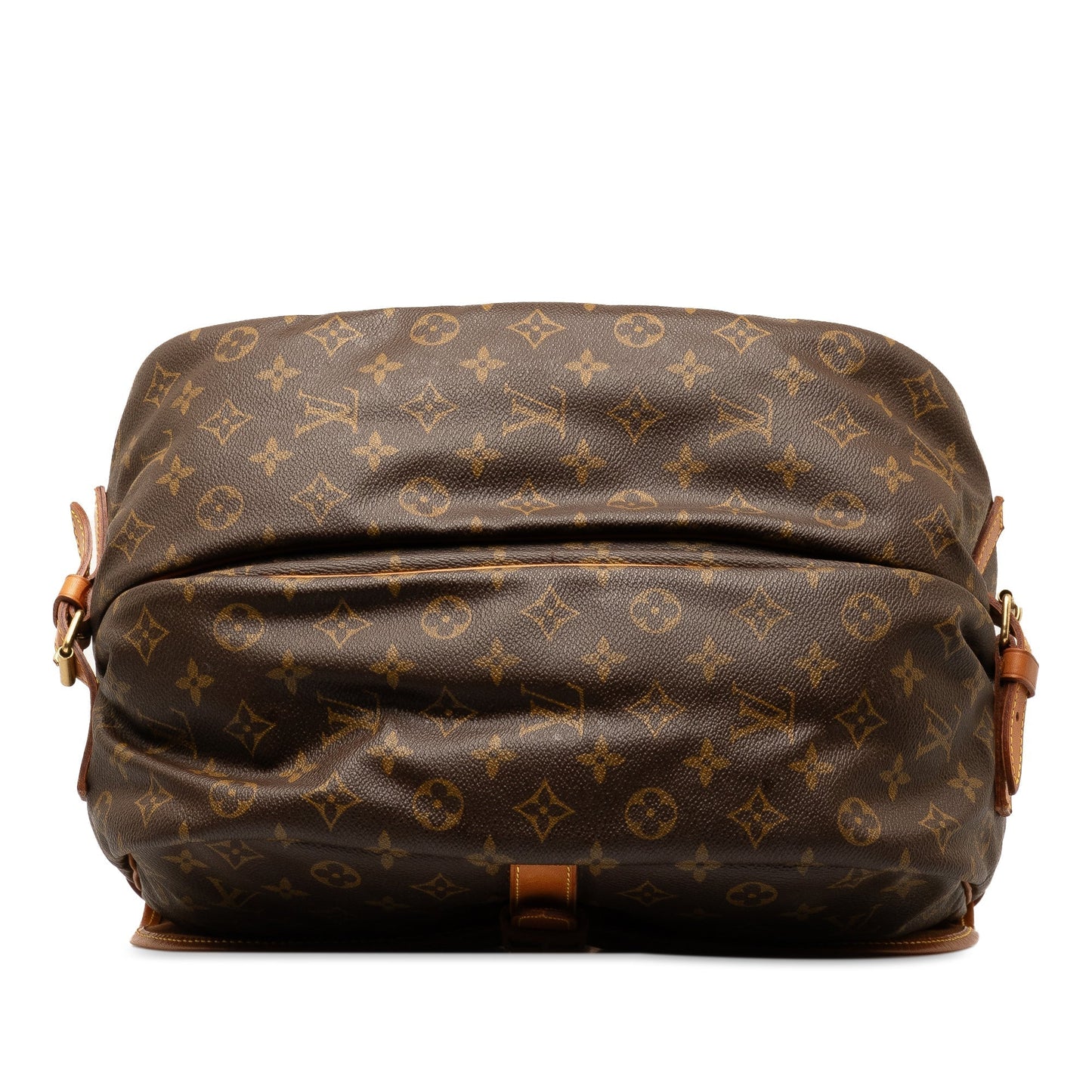 Brown Louis Vuitton Monogram Saumur 35 Crossbody Bag