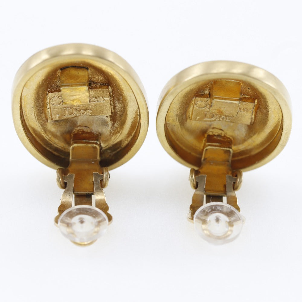 Christian Dior Earring Plated Gold gold vintage Women Used