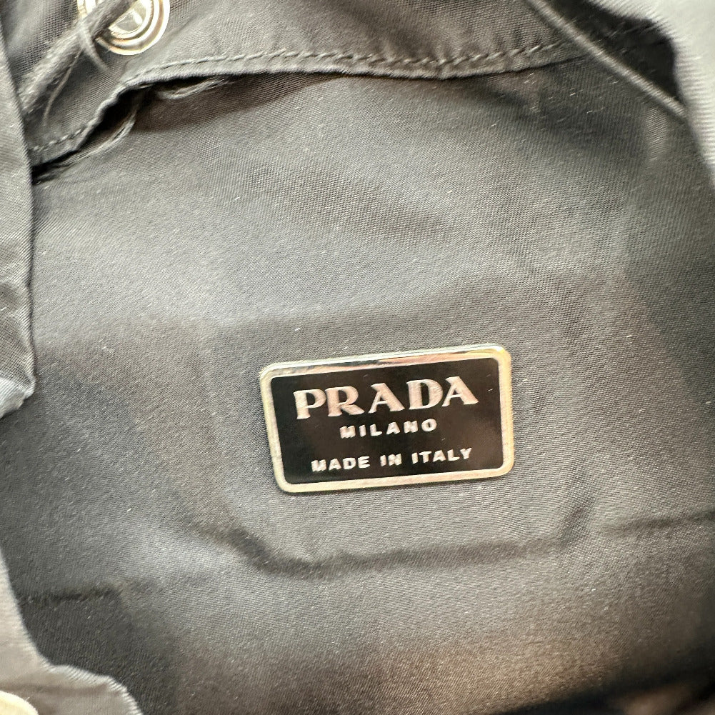 PRADA Backpack V235 Nylon black unisex(Unisex) Used