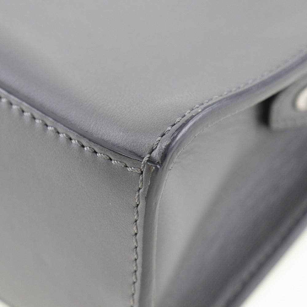 FENDI Handbag 7M0238O7B leather gray 2WAYShoulder mini messenger Women Used