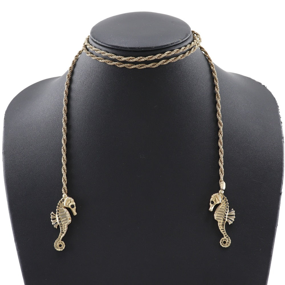 Christian Dior Necklace Plated Gold gold Lariet Women Used
