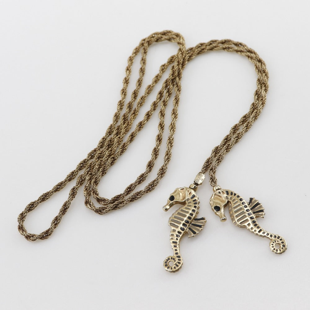 Christian Dior Necklace Plated Gold gold Lariet Women Used