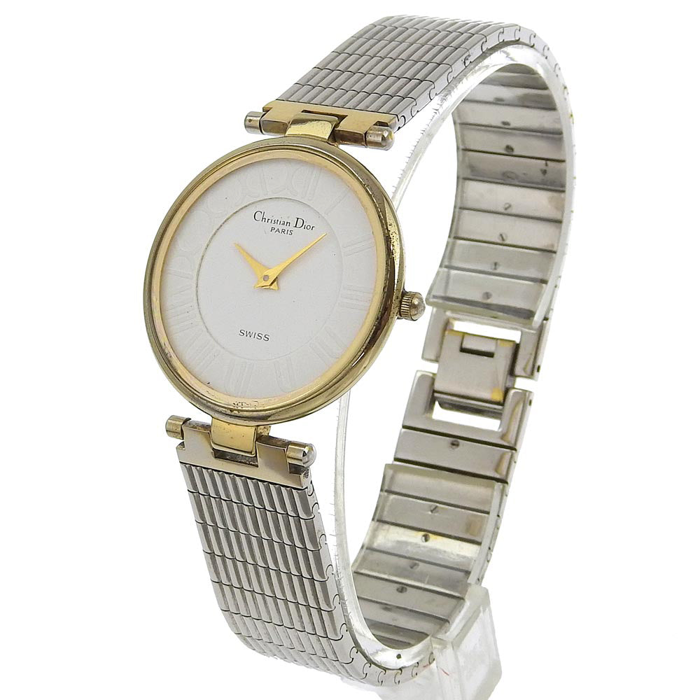 Christian Dior Watches Quartz 4715032 Stainless Steel , Plated Gold white White dial mens Used