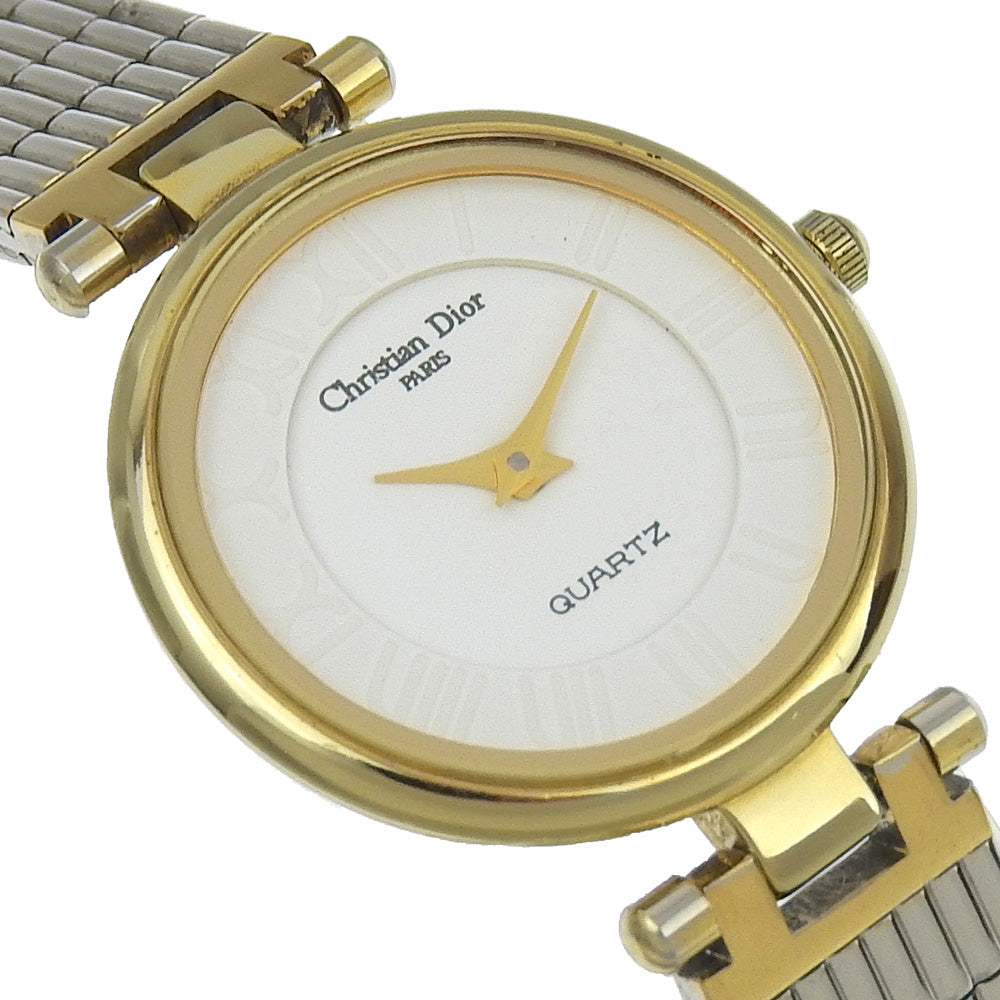 Christian Dior Watches Quartz 4715032 Stainless Steel , Plated Gold white White dial