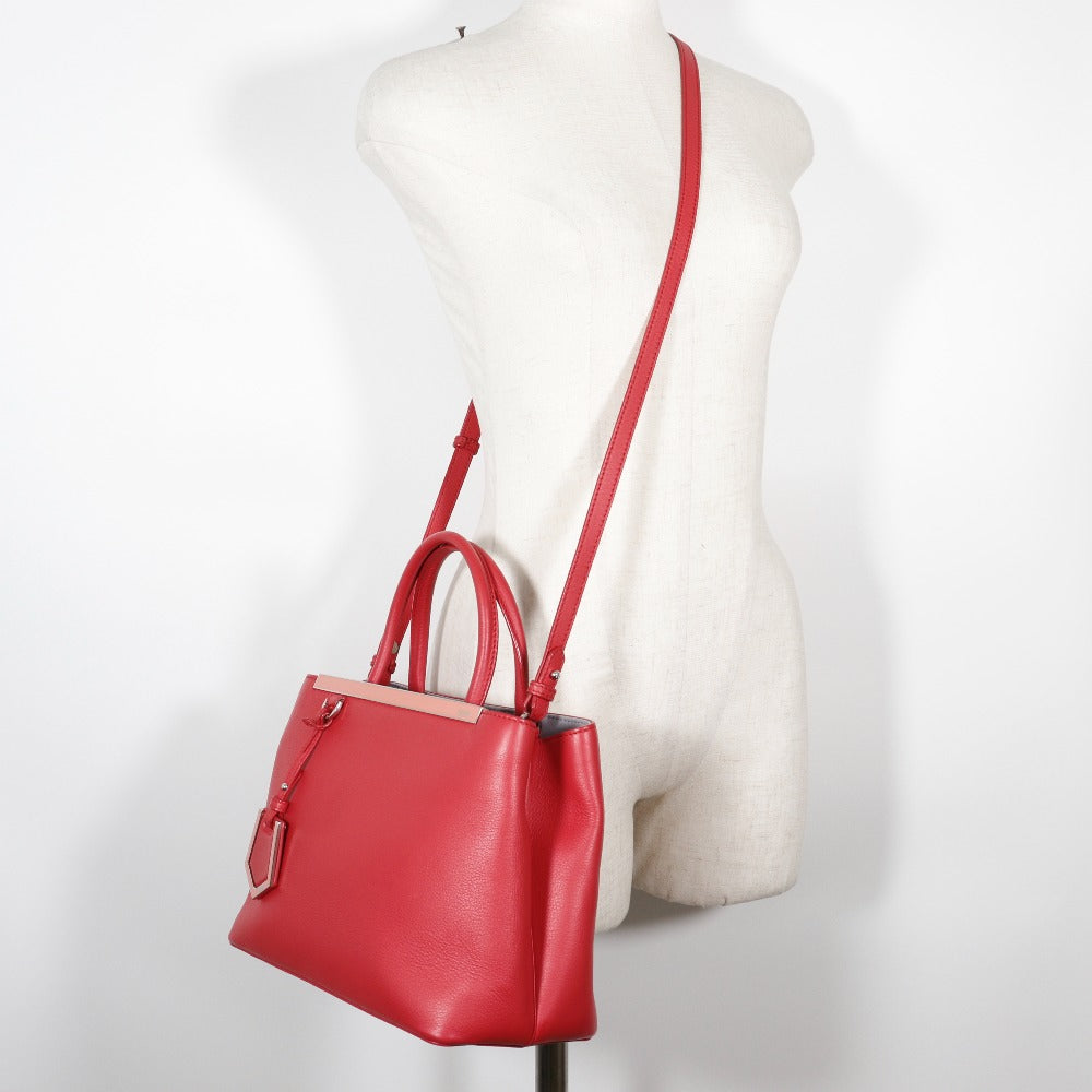 FENDI Handbag 8BH253 Calfskin Red 2WAYShoulder Petite to Jules